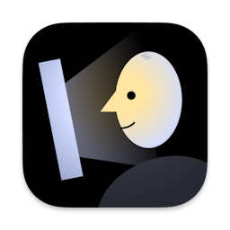 FaceLight Icon shows a geometric face looking into a bright screen